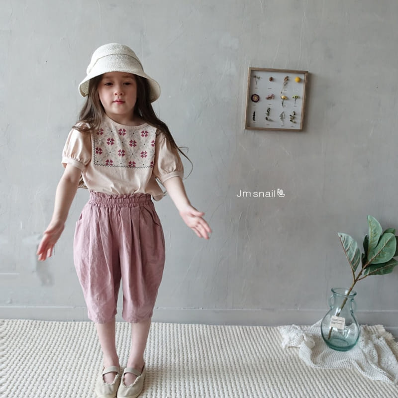 Jm Snail - Korean Children Fashion - #Kfashion4kids - Square Flower Paint Tee - 4