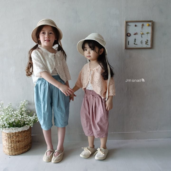 Jm Snail - Korean Children Fashion - #littlefashionista - Eyelet Small Flower Sleeveless Tee - 3