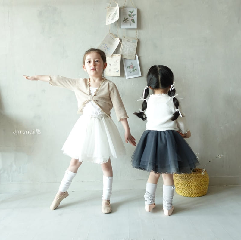 Jm Snail - Korean Children Fashion - #littlefashionista - Flare Ballet Core Mesh Skirt - 6