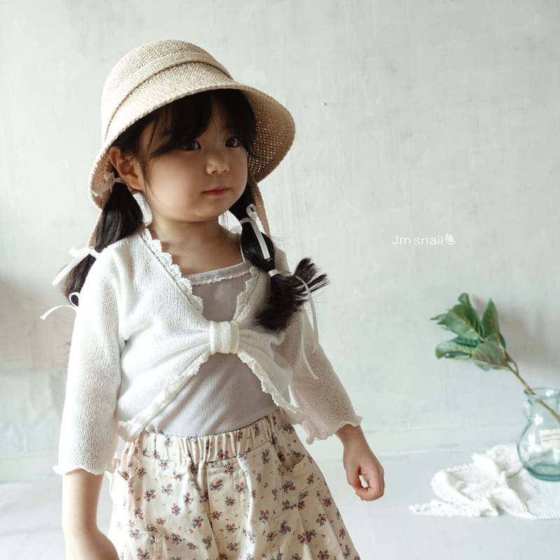 Jm Snail - Korean Children Fashion - #magicofchildhood - Lace Rib Sleeveless Tee - 10