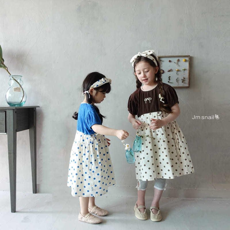 Jm Snail - Korean Children Fashion - #magicofchildhood - Satorini Dot One-Piece - 2