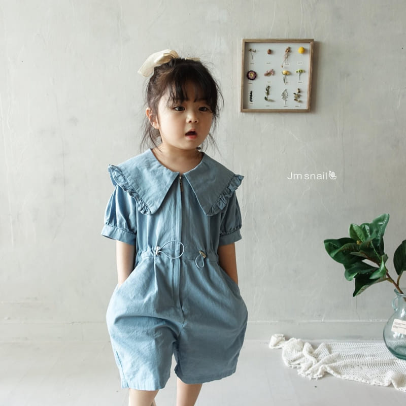 Jm Snail - Korean Children Fashion - #magicofchildhood - Frill Collar Jump Suit - 10