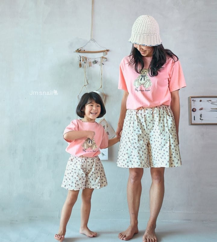 Jm Snail - Korean Children Fashion - #magicofchildhood - Wrinkle Flower Skirt Shorts - 9