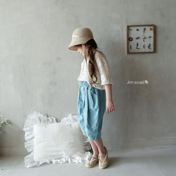 Jm Snail - Korean Children Fashion - #minifashionista - Eyelet Small Flower Sleeveless Tee - 5
