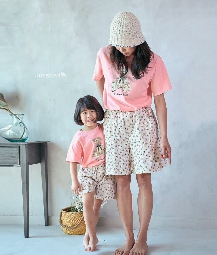 Jm Snail - Korean Children Fashion - #minifashionista - Wrinkle Flower Skirt Shorts - 10