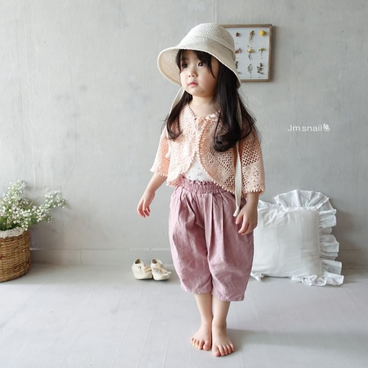 Jm Snail - Korean Children Fashion - #prettylittlegirls - Eyelet Small Flower Sleeveless Tee - 6