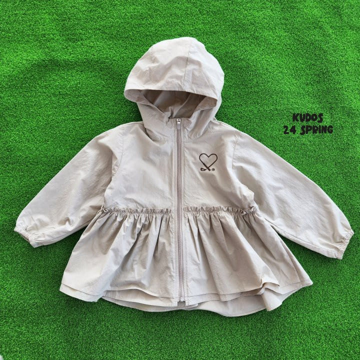 Kudos - Korean Children Fashion - #Kfashion4kids - Love Golf Shirring Jacket - 10