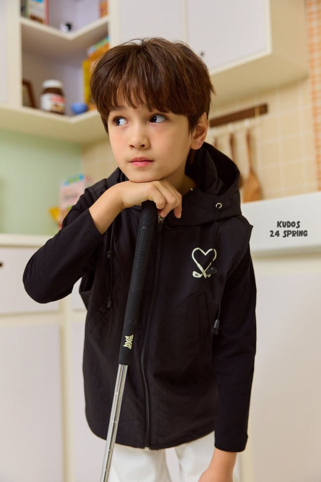 Kudos - Korean Children Fashion - #Kfashion4kids - Love Golf Hoody Zip Up - 9