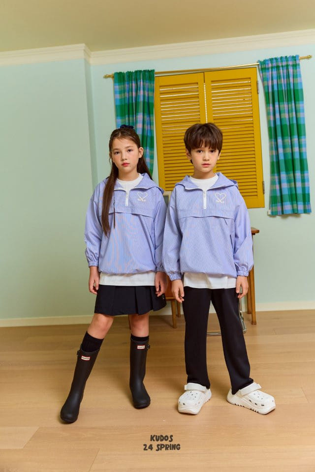 Kudos - Korean Children Fashion - #discoveringself - Love Golf Hoody Anorak - 4