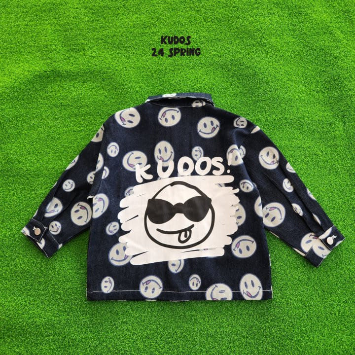 Kudos - Korean Children Fashion - #kidsstore - Smile Denim Jacket - 9