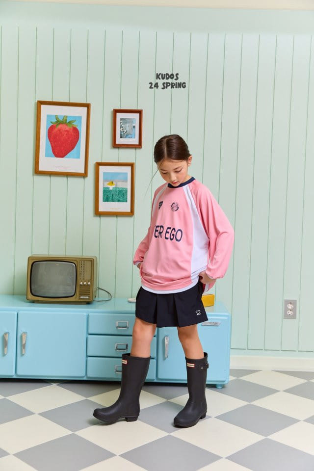 Kudos - Korean Children Fashion - #todddlerfashion - Love Golf Pleats Skirt Pants - 6
