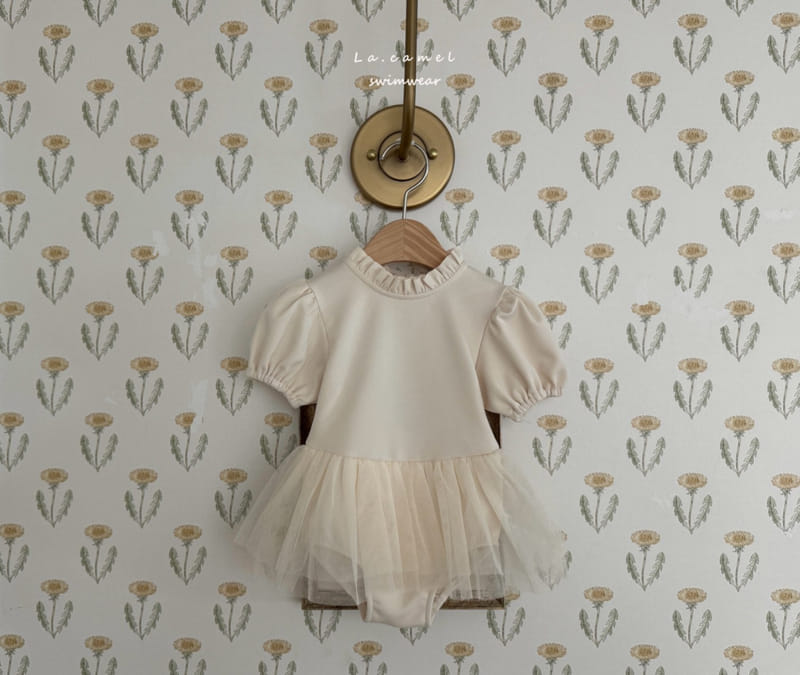 La Camel - Korean Baby Fashion - #babyboutiqueclothing - Ballet Swim Suit - 3
