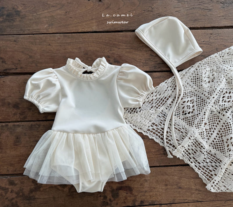 La Camel - Korean Baby Fashion - #babyfashion - Ballet Swim Suit - 5