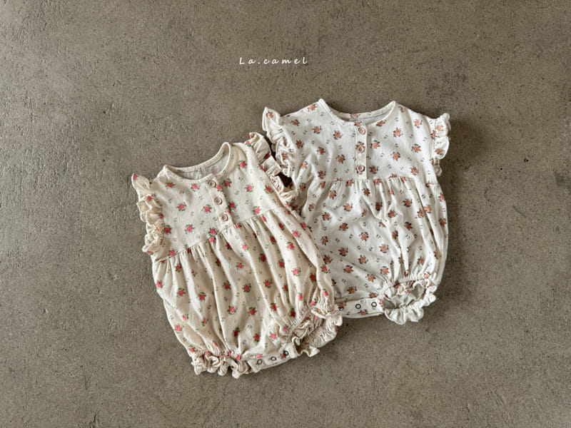 La Camel - Korean Baby Fashion - #onlinebabyboutique - Rose Body Suit - 2
