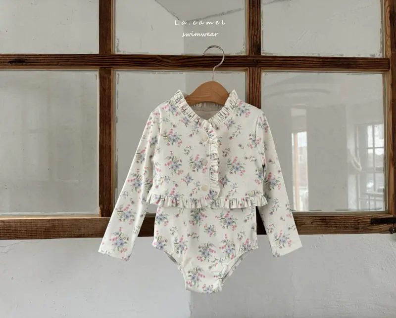 La Camel - Korean Baby Fashion - #babywear - Cardigan Swim Set - 4