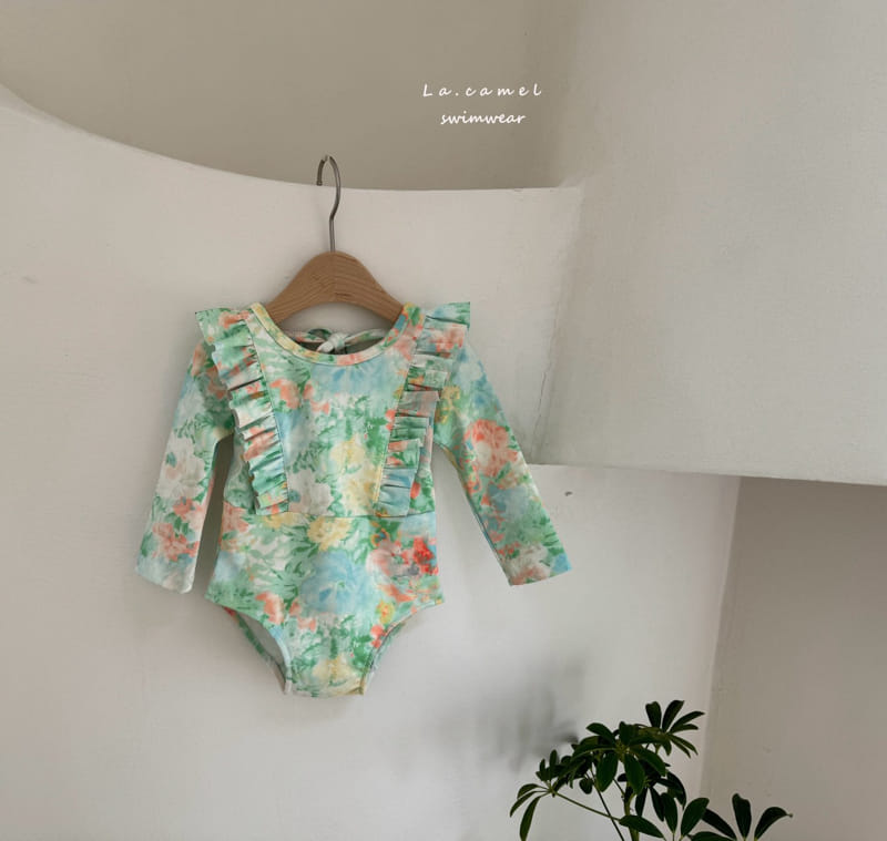 La Camel - Korean Baby Fashion - #onlinebabyshop - Mone Swim Suit - 2