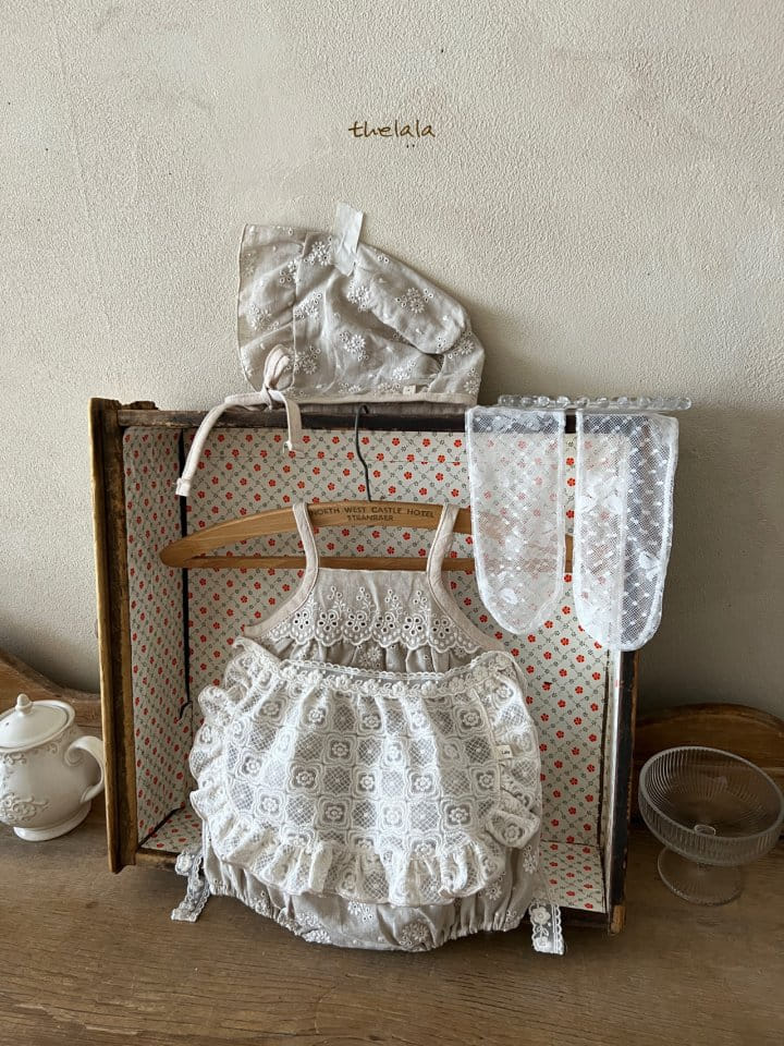 Lala - Korean Baby Fashion - #babyboutiqueclothing - Square Flower Apron - 10