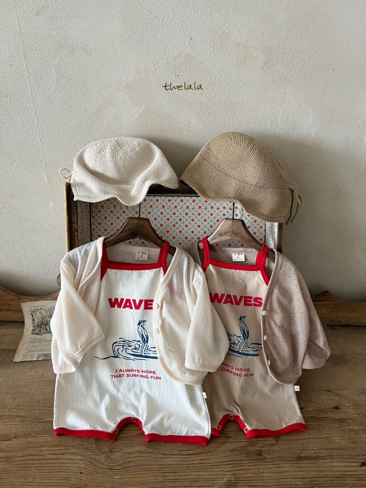 Lala - Korean Baby Fashion - #babyboutiqueclothing - Wave Body Suit - 2