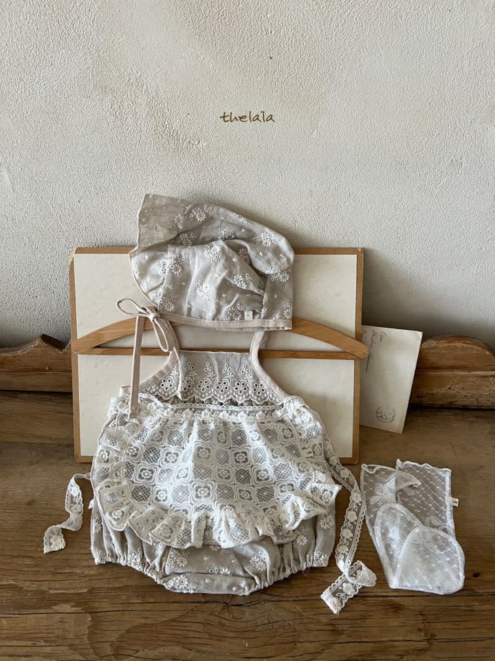 Lala - Korean Baby Fashion - #babyclothing - Square Flower Apron - 11