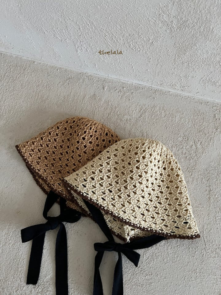 Lala - Korean Baby Fashion - #babyboutiqueclothing - Line String Bonnet - 4