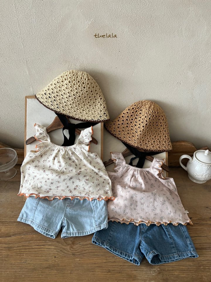 Lala - Korean Baby Fashion - #babyoutfit - Line String Bonnet - 11