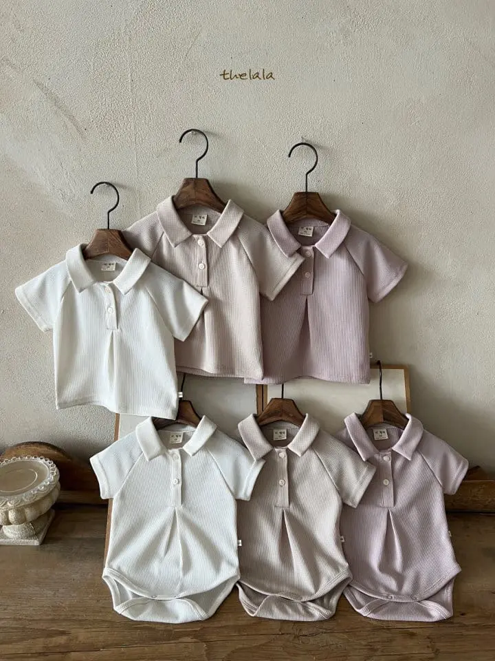 Lala - Korean Baby Fashion - #onlinebabyboutique - Winkle Body Suit - 3