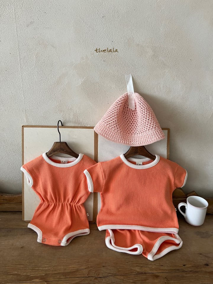 Lala - Korean Baby Fashion - #onlinebabyshop - Oranc Body Suit - 5