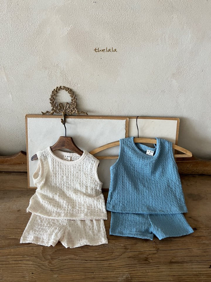 Lala - Korean Children Fashion - #childofig - Pocari Top Bottom Set - 10
