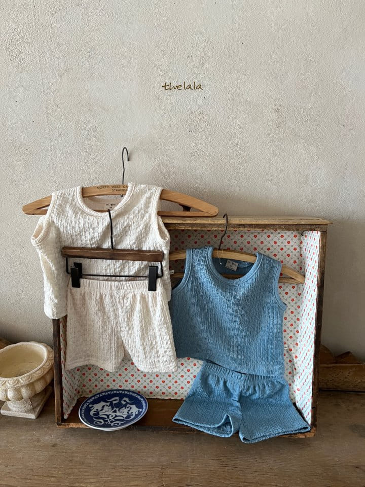 Lala - Korean Children Fashion - #childrensboutique - Pocari Top Bottom Set - 11