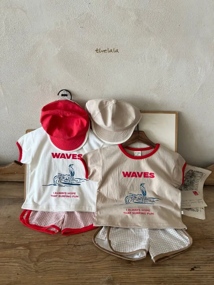 Lala - Korean Children Fashion - #childrensboutique - Wave Tee