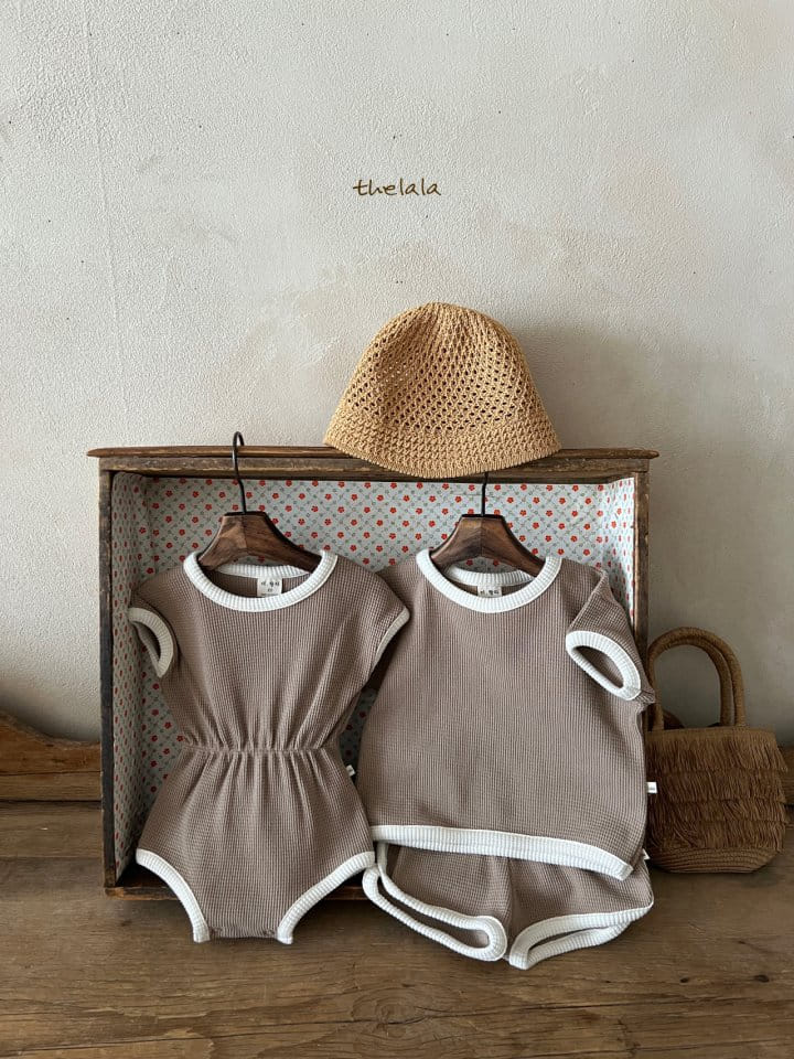 Lala - Korean Children Fashion - #designkidswear - Oranc Top Bottom Set - 8