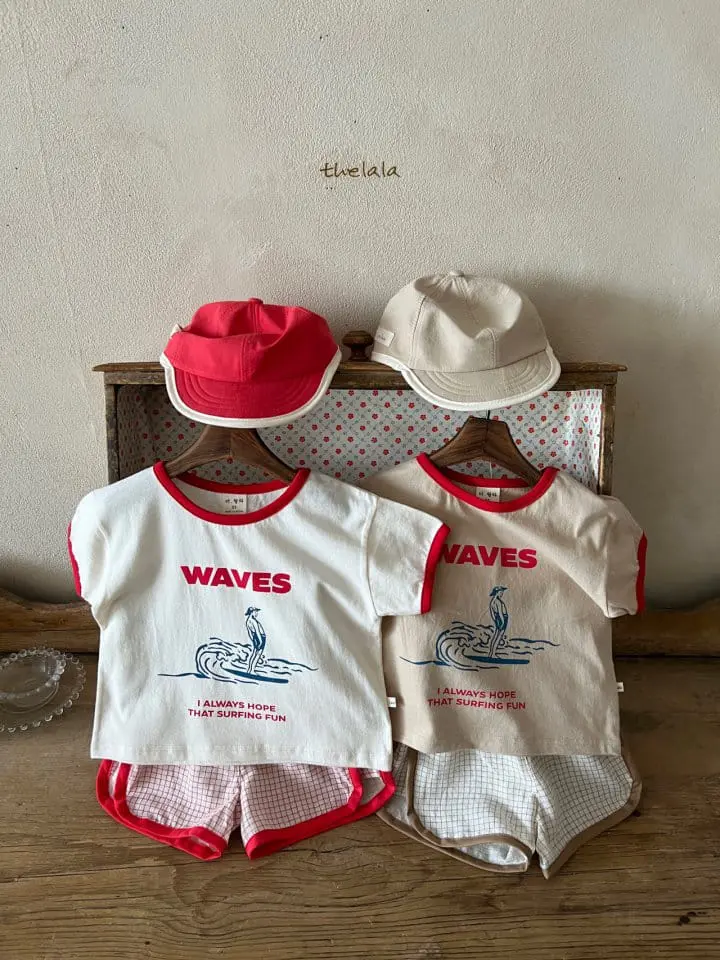 Lala - Korean Children Fashion - #designkidswear - Wave Tee - 2