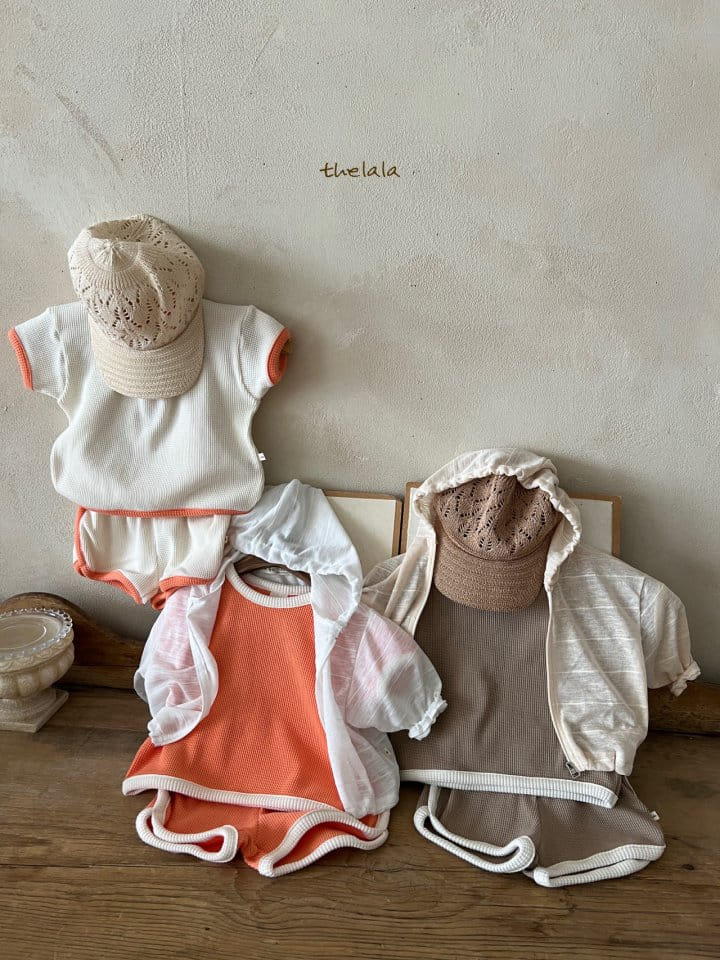 Lala - Korean Children Fashion - #discoveringself - Oranc Top Bottom Set - 9