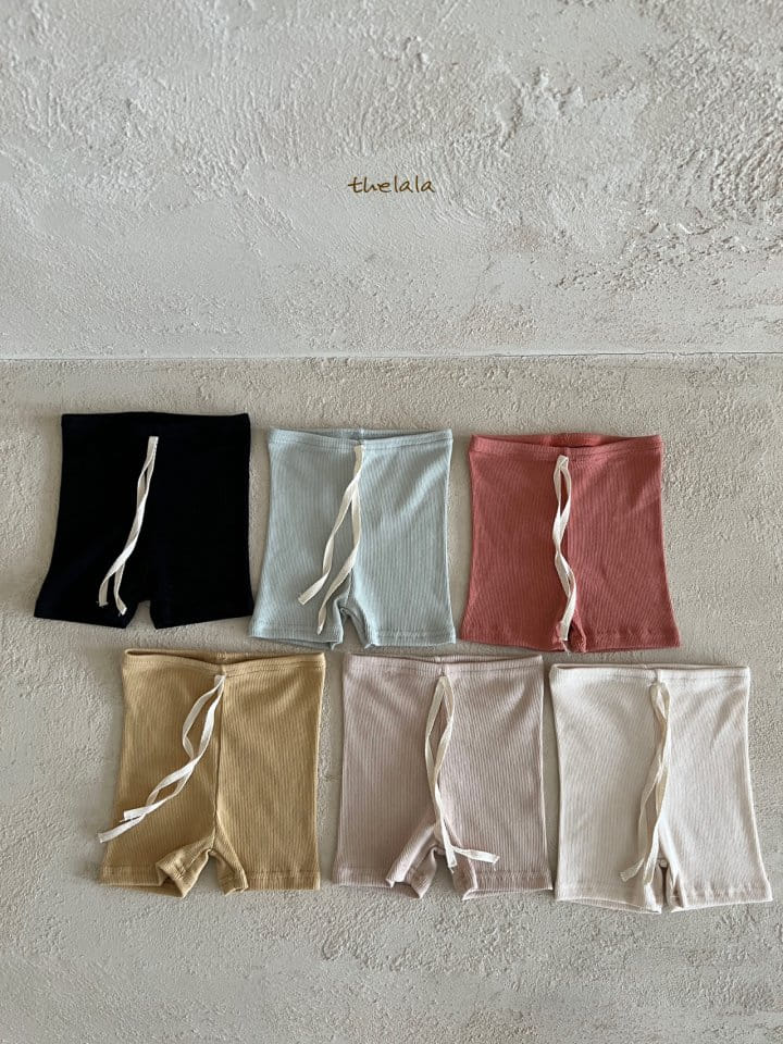 Lala - Korean Children Fashion - #fashionkids - String Short Leggings - 10