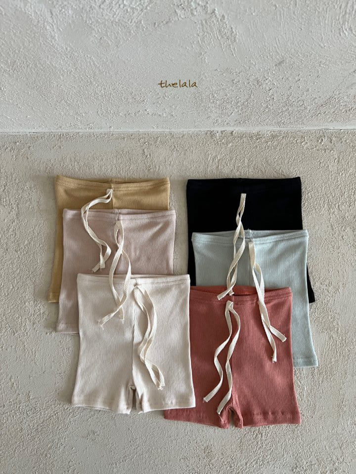 Lala - Korean Children Fashion - #kidsshorts - String Short Leggings - 11