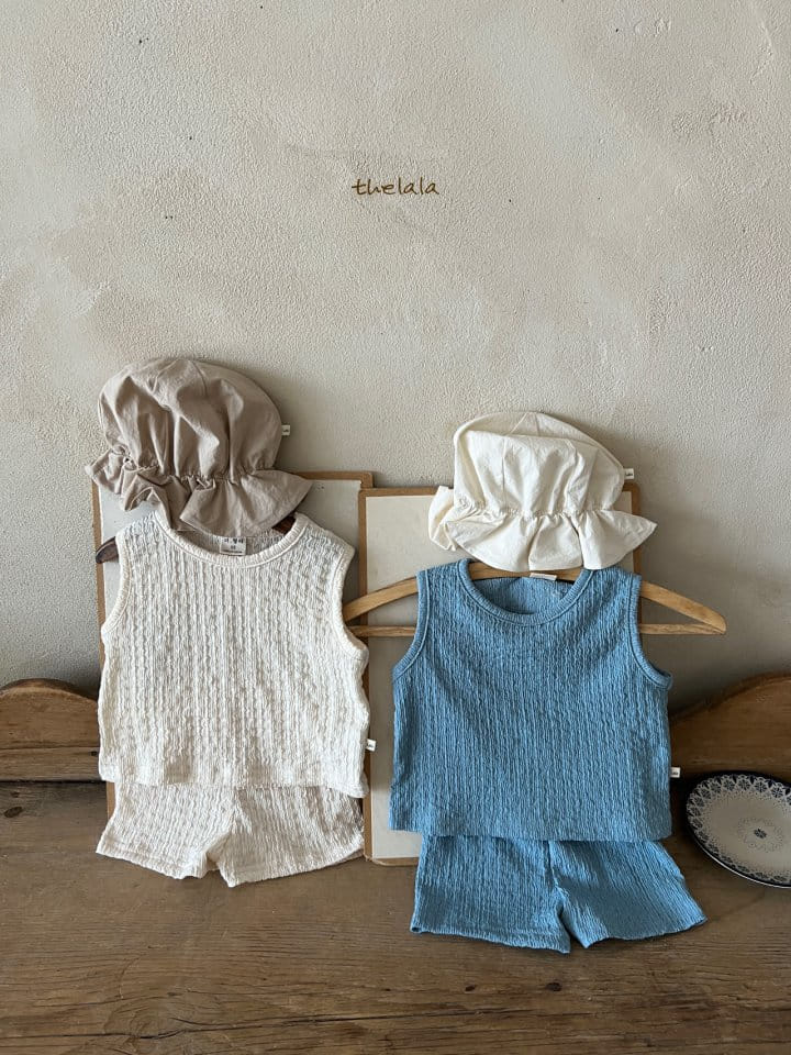 Lala - Korean Children Fashion - #kidsstore - Pocari Top Bottom Set - 2