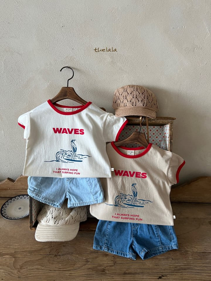 Lala - Korean Children Fashion - #littlefashionista - Wave Tee - 9