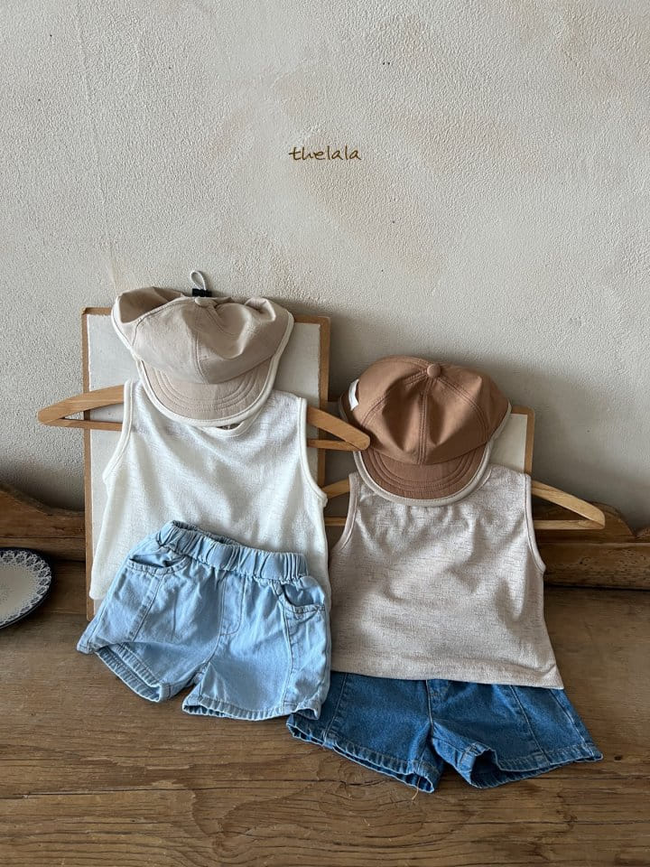 Lala - Korean Children Fashion - #magicofchildhood - Hoy Sleeveless Tee - 3