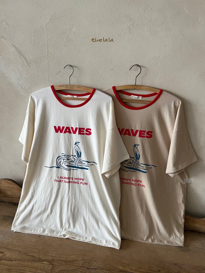 Lala - Korean Children Fashion - #magicofchildhood - Mom Wave Tee - 9
