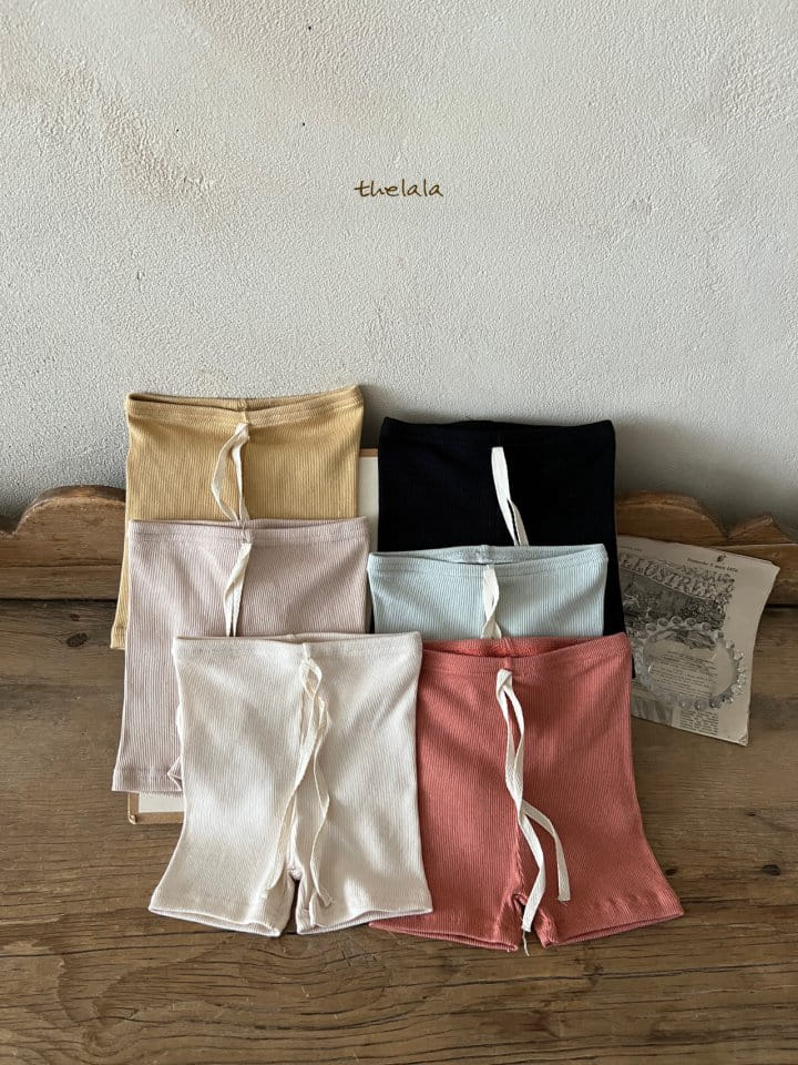 Lala - Korean Children Fashion - #minifashionista - String Short Leggings