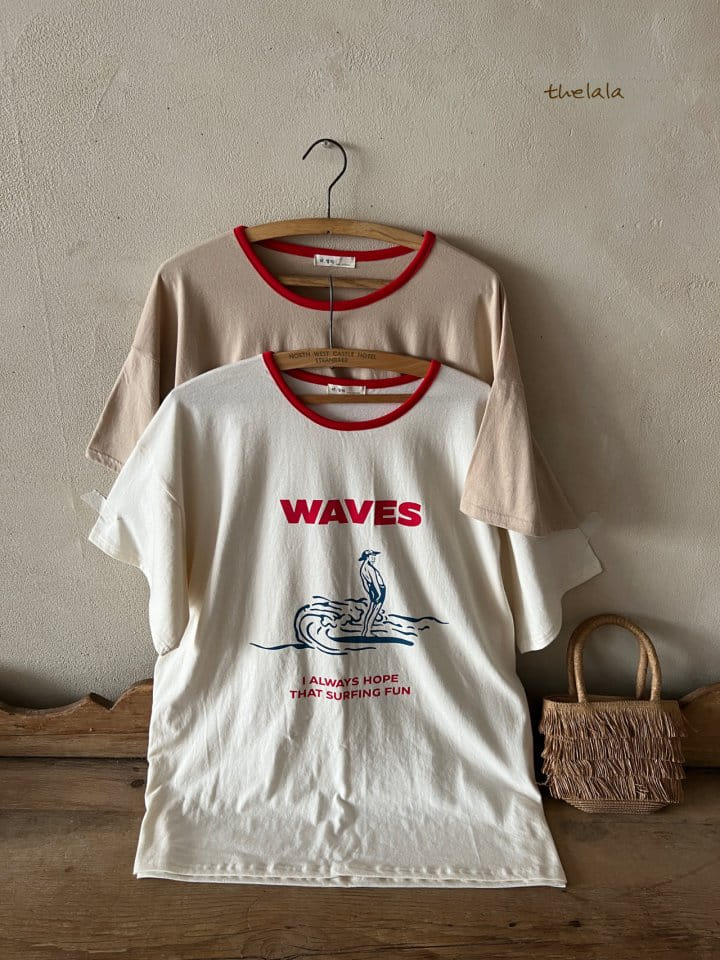 Lala - Korean Children Fashion - #minifashionista - Mom Wave Tee - 10