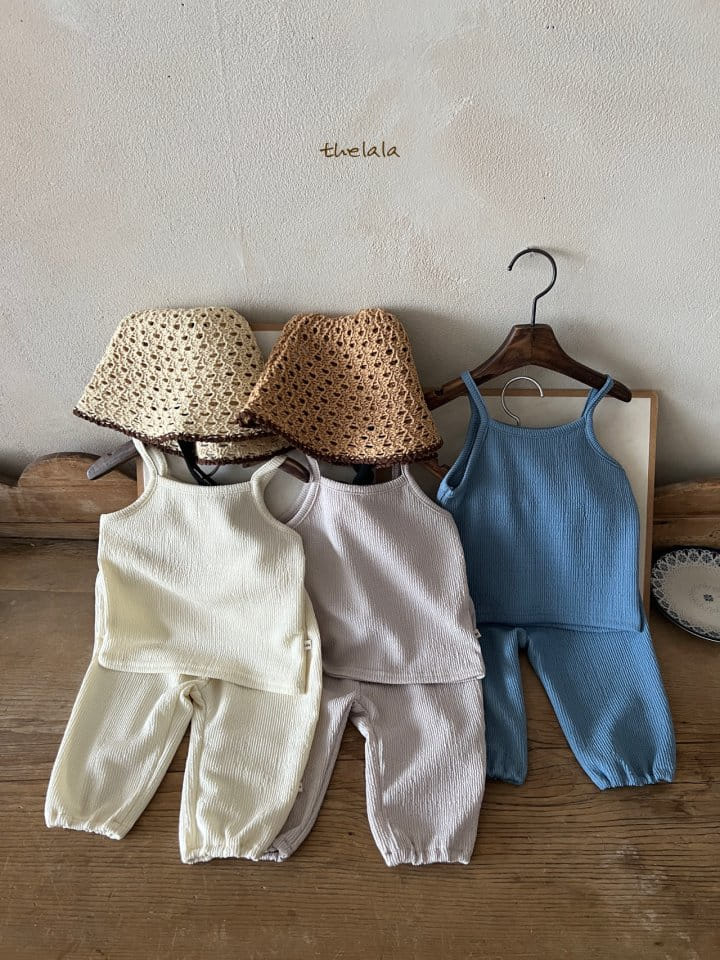 Lala - Korean Children Fashion - #prettylittlegirls - Ocean Top Bottom Set - 2