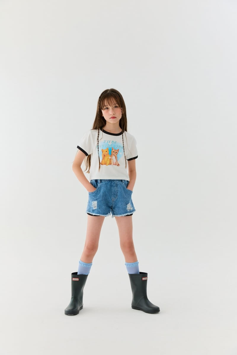 Lilas - Korean Children Fashion - #Kfashion4kids - Duet Cat Tee - 3