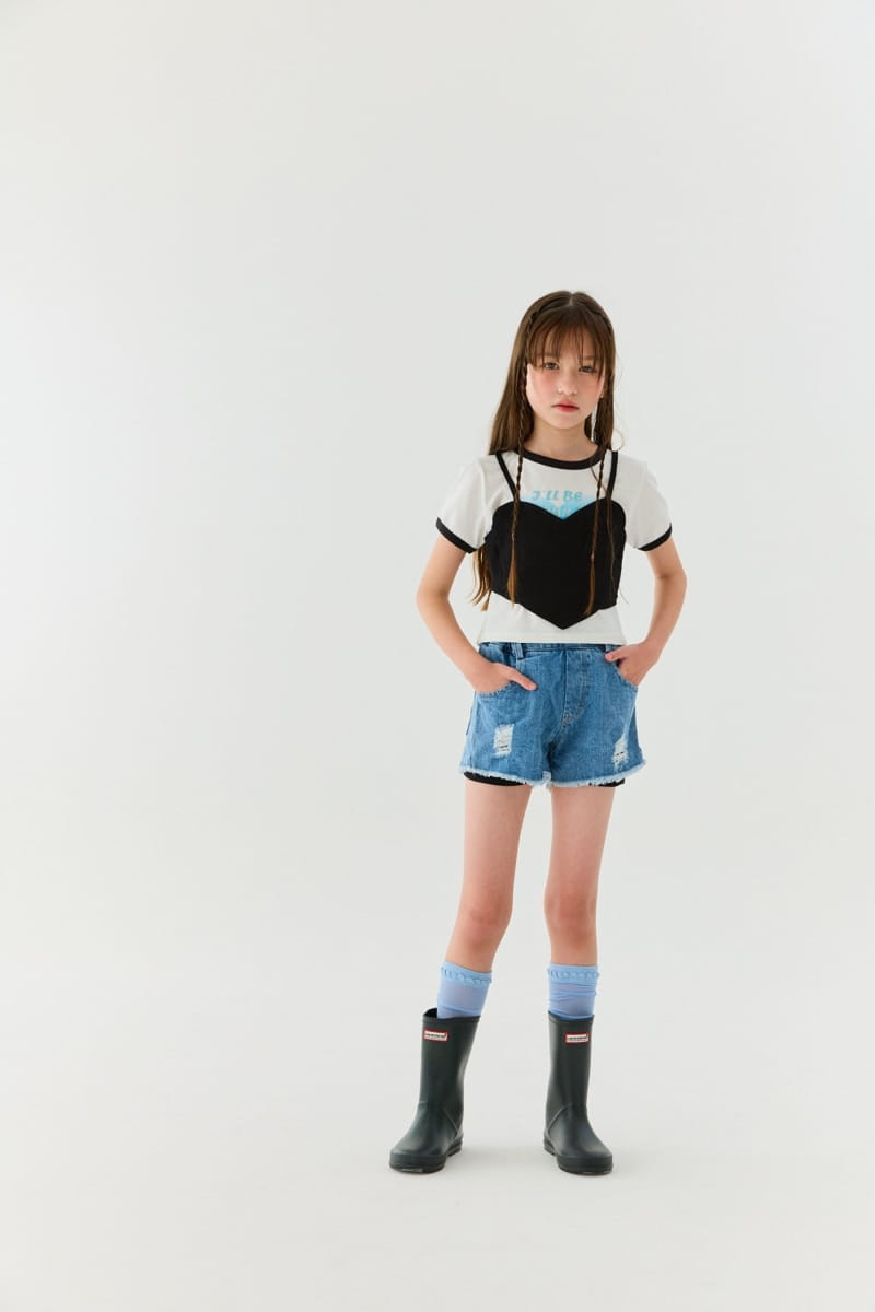 Lilas - Korean Children Fashion - #childofig - Heart Bustier  - 3