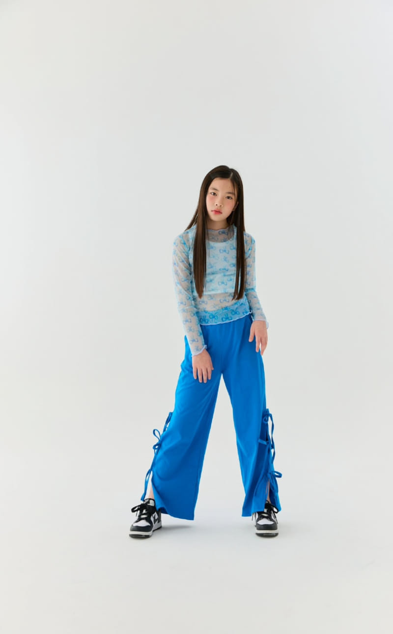 Lilas - Korean Children Fashion - #childofig - Ribbon Wide Pants - 6