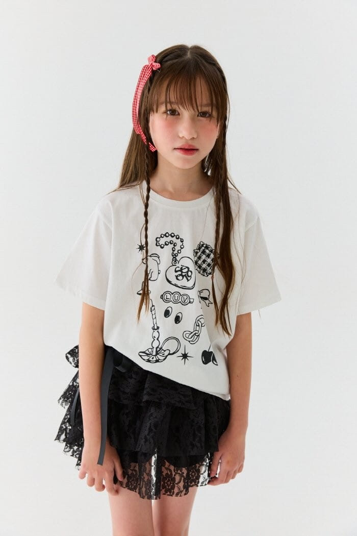 Lilas - Korean Children Fashion - #childofig - Bunny Cherry Long Tee - 3