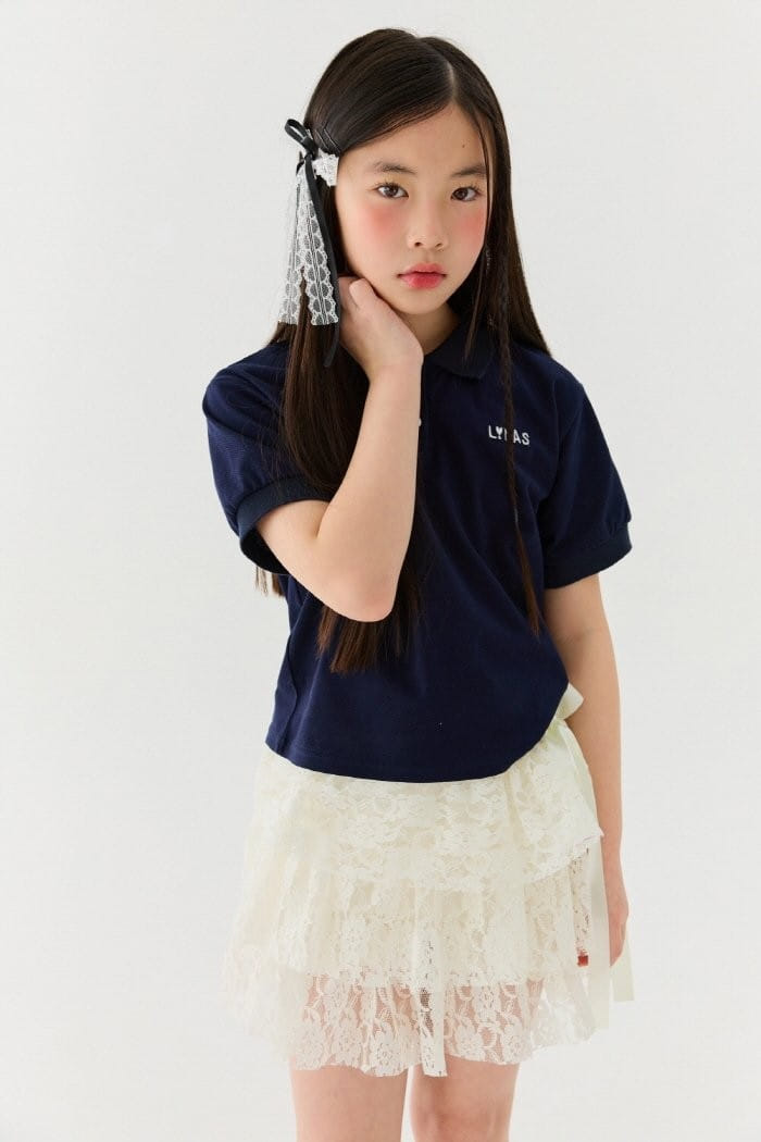 Lilas - Korean Children Fashion - #childofig - Mi Collar Tee - 2