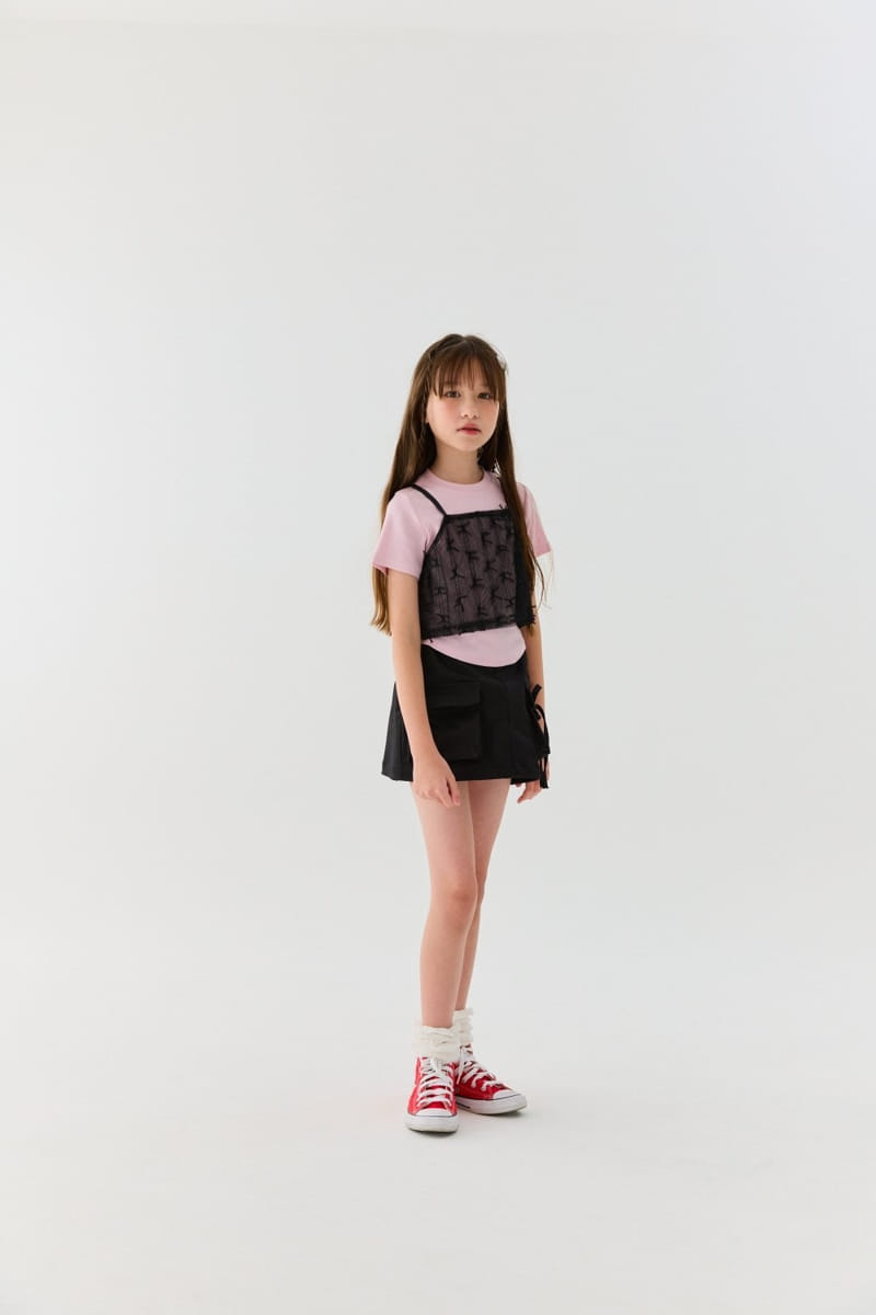 Lilas - Korean Children Fashion - #childofig - Harmony Mesh Sleeveless Tee - 4