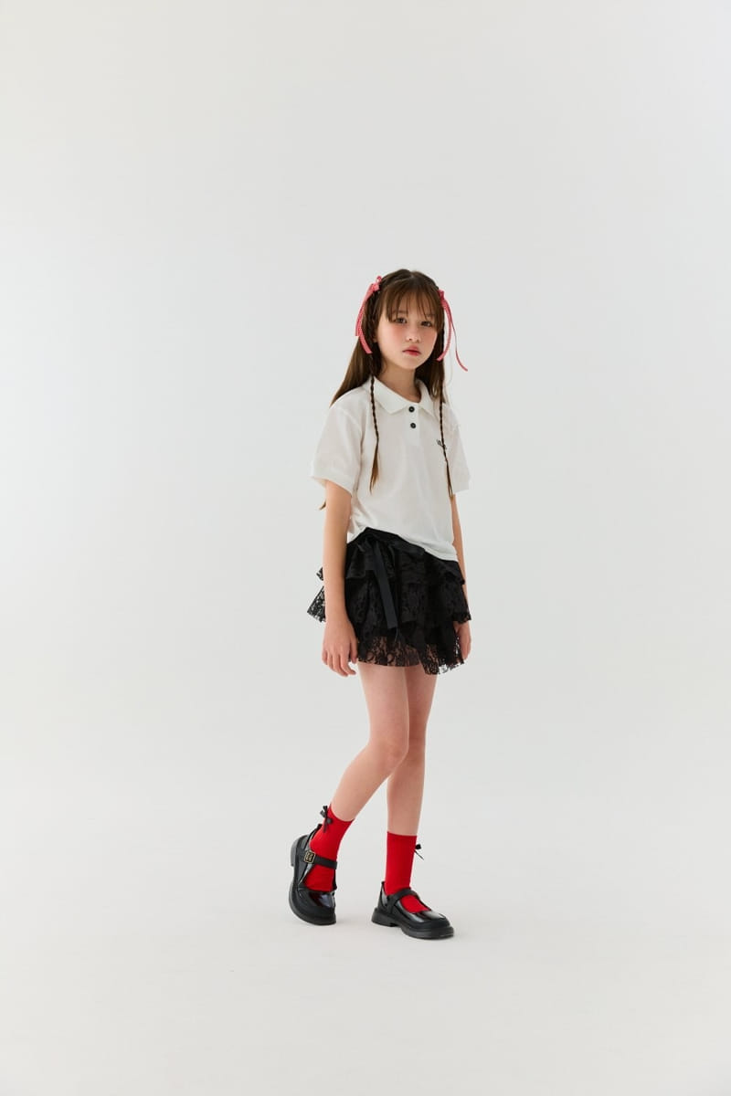 Lilas - Korean Children Fashion - #childrensboutique - Mi Collar Tee - 3