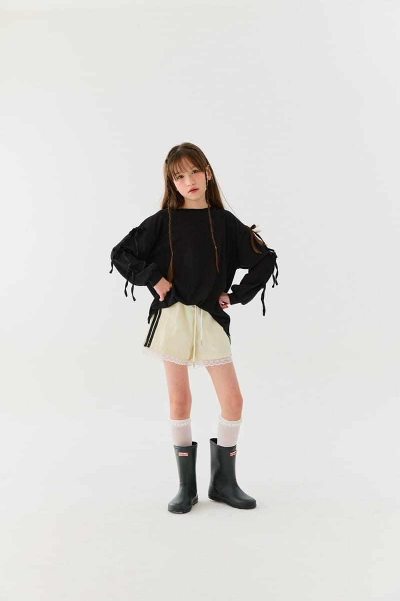 Lilas - Korean Children Fashion - #childrensboutique - Reach Ribbon Loose Tee